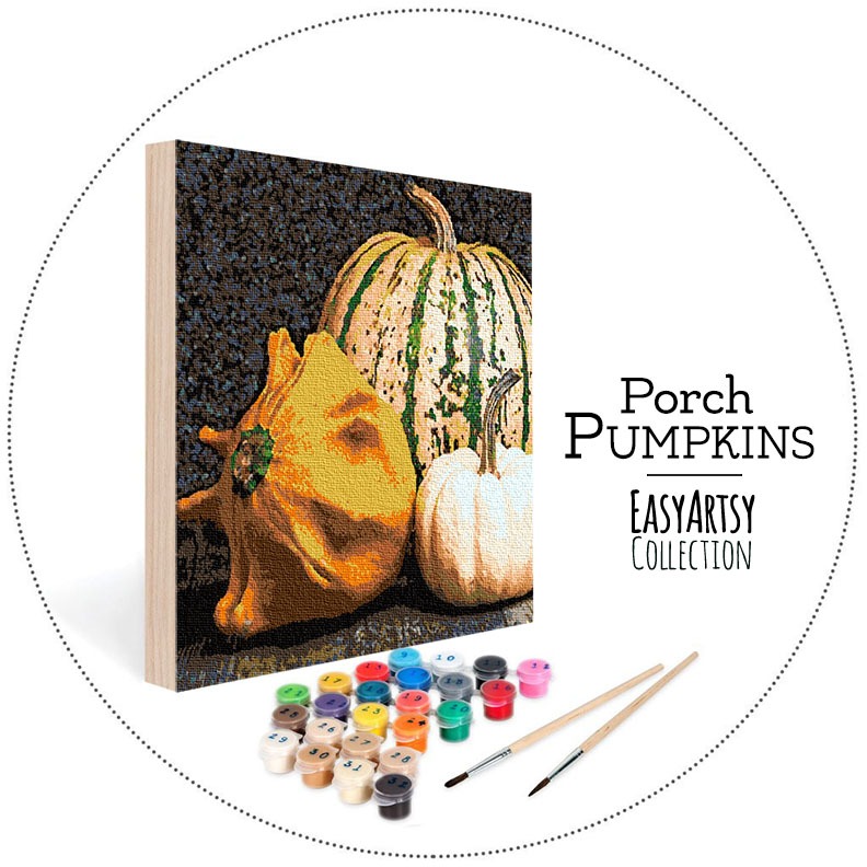 Porch Pumpkins | EasyArtsy Paint by Number