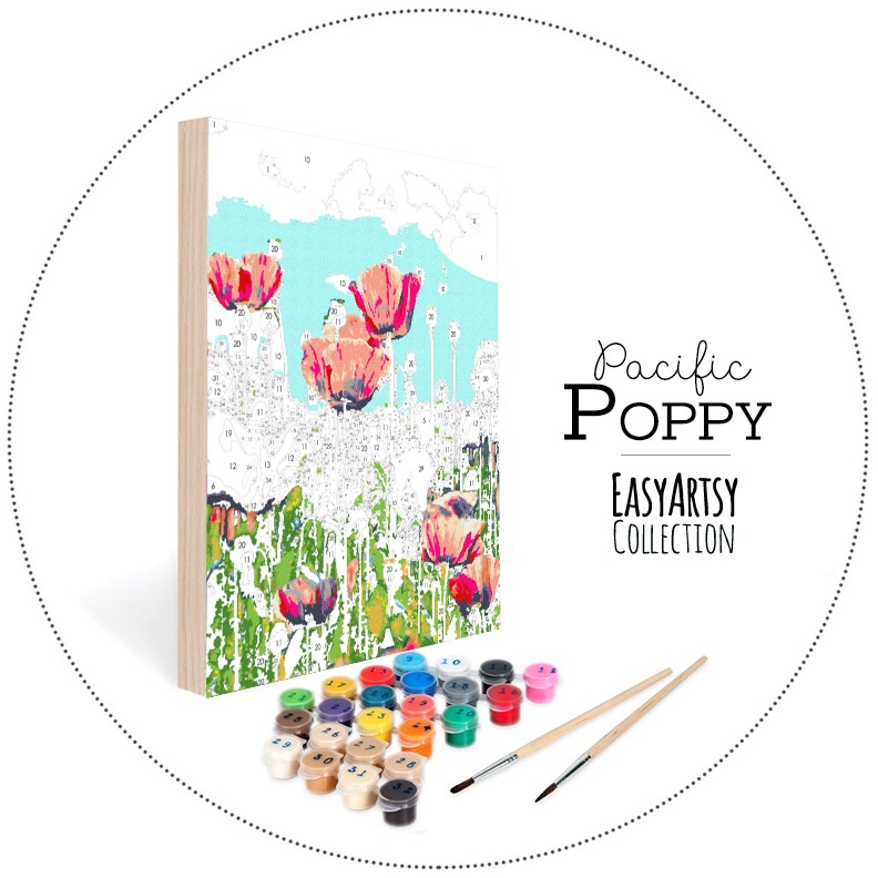 Pacific Poppy | EasyArtsy Paint by Number